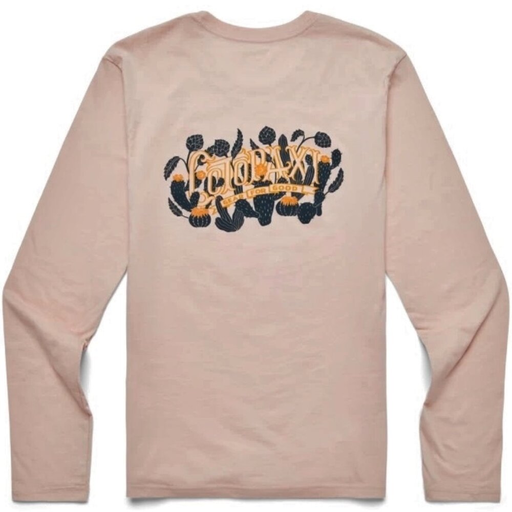 NEW COTOPAXI womens sz M Cactus Life DO GOOD Organic Cotton Long Sleeve Tshirt